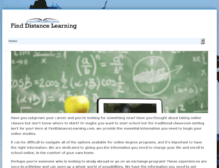 finddistancelearning.net screenshot