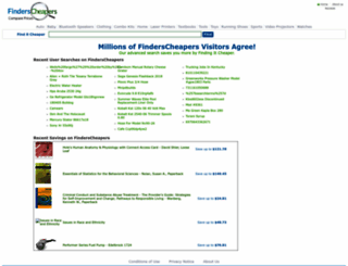 finderscheapers.com screenshot