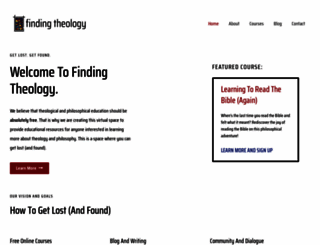 findingtheology.com screenshot
