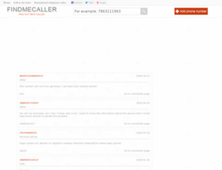 findmecaller.com screenshot
