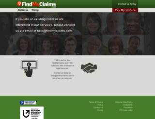 findmyclaims.com screenshot