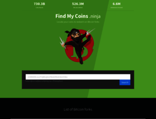 findmycoins.ninja screenshot