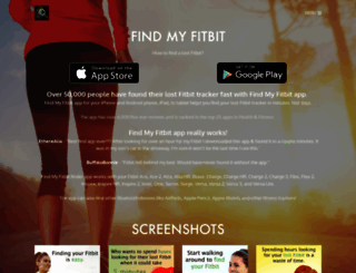 findmyfitnessband.com screenshot
