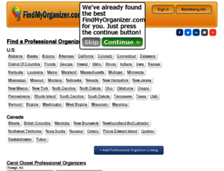 findmyorganizer.com screenshot