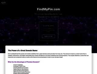 findmypin.com screenshot