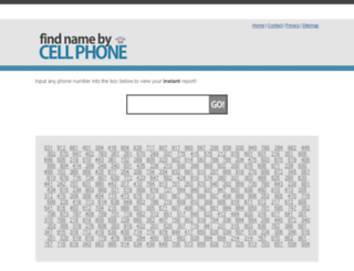 findnamebycellphonenumber.com screenshot