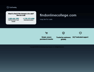 findonlinecollege.com screenshot