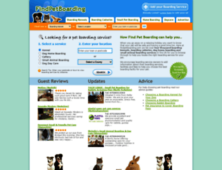 findpetboarding.com screenshot