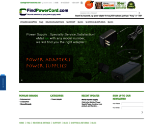 findpowercord.com screenshot