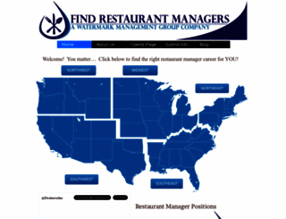 findrestaurantmanagers.com screenshot