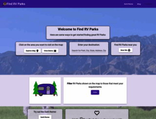 findrvparks.com screenshot