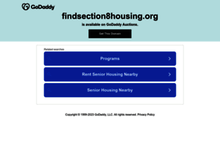 findsection8housing.org screenshot