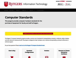 findtech.rutgers.edu screenshot
