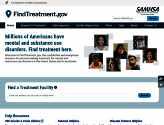 findtreatment.samhsa.gov screenshot