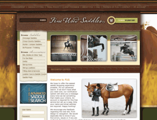 fine-used-saddles.com screenshot