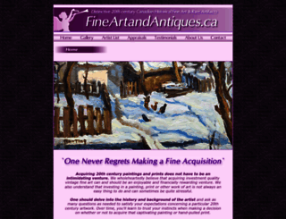 fineartandantiques.ca screenshot