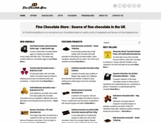 finechocolatestore.co.uk screenshot