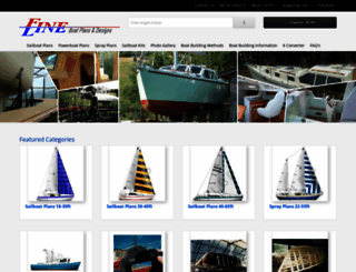 finelineboatplans.com screenshot