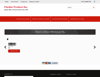 finelineproductsinc.3dcartstores.com screenshot
