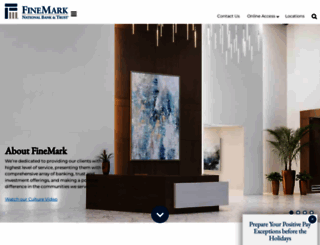 finemarkbank.com screenshot