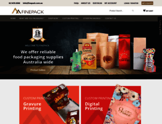 finepack.com.au screenshot