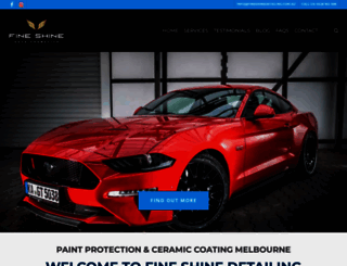 fineshinedetailing.com.au screenshot