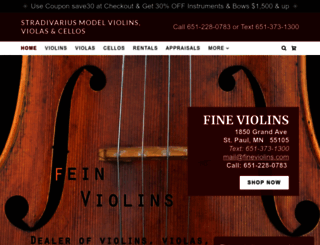 fineviolins.com screenshot