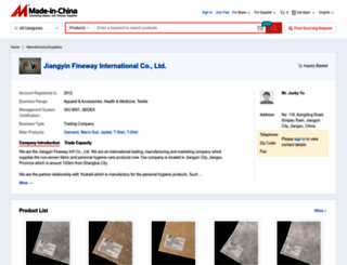 fineway-garment.en.made-in-china.com screenshot