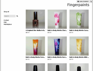 fingerpaints.storenvy.com screenshot