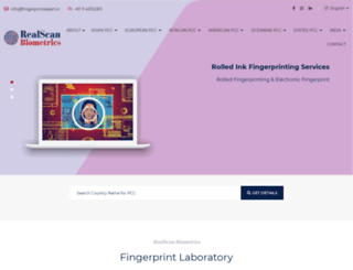 fingerprintexpert.in screenshot