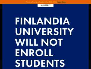 finlandia.edu screenshot