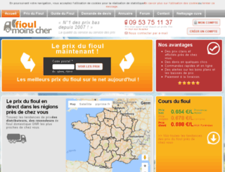 fioul-prix.fr screenshot