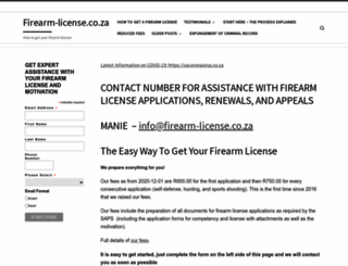firearm-license.co.za screenshot