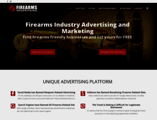 firearmsadvertising.com screenshot