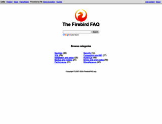 firebirdfaq.org screenshot