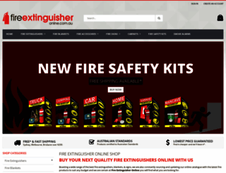 fireextinguisheronline.com.au screenshot