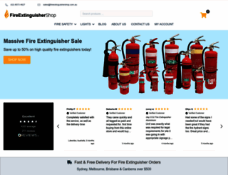fireextinguishershop.com.au screenshot