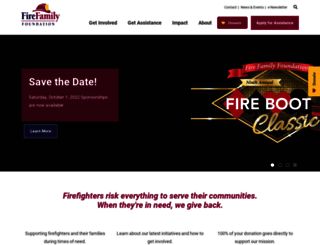 firefamilyfoundation.org screenshot