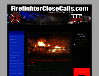 firefighterclosecalls.com screenshot