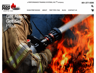 firefighterexamprep.com screenshot