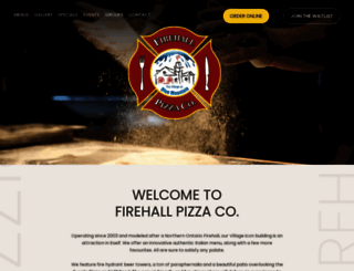 firehallpizza.com screenshot