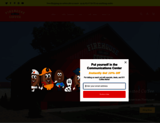 firehousecoffee.com screenshot