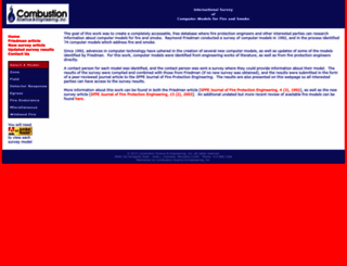firemodelsurvey.com screenshot