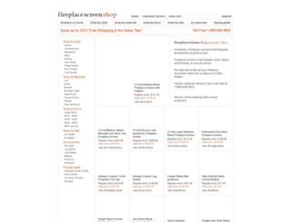 fireplacescreenshop.com screenshot