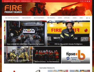 fireproductsearch.com screenshot