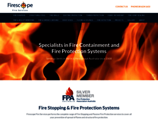firescopefireservices.com.au screenshot