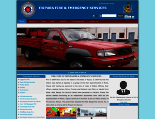 fireservice.tripura.gov.in screenshot