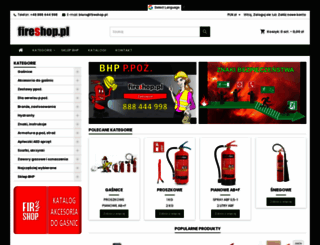 fireshop.pl screenshot