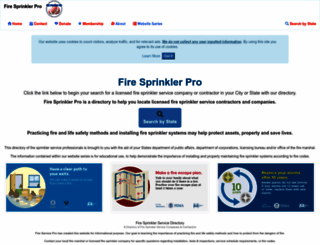 firesprinklerpro.com screenshot