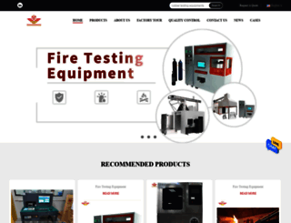firetesting-equipment.com screenshot